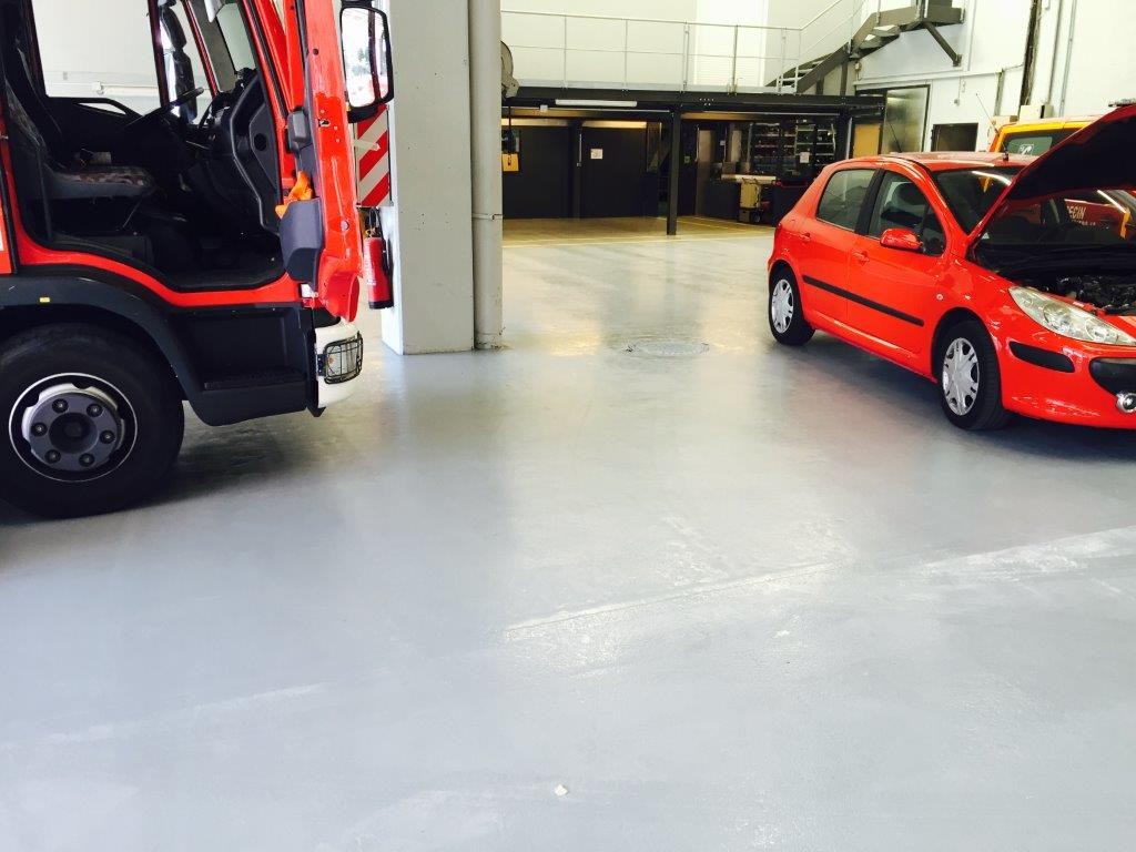 Réalisation d’une résine au sol